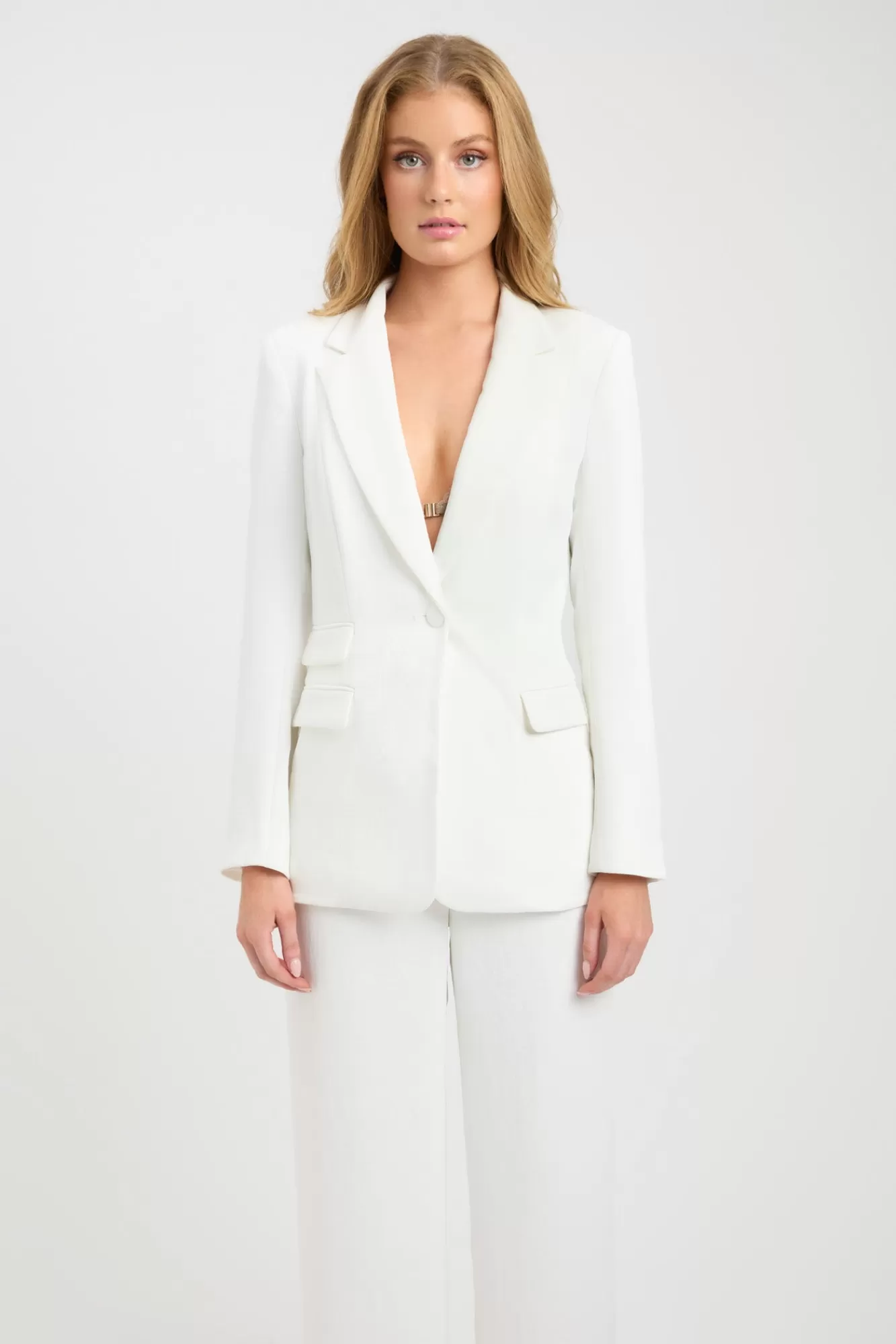 KOOKAÏ Oyster Pocket Blazer Natural White Sale