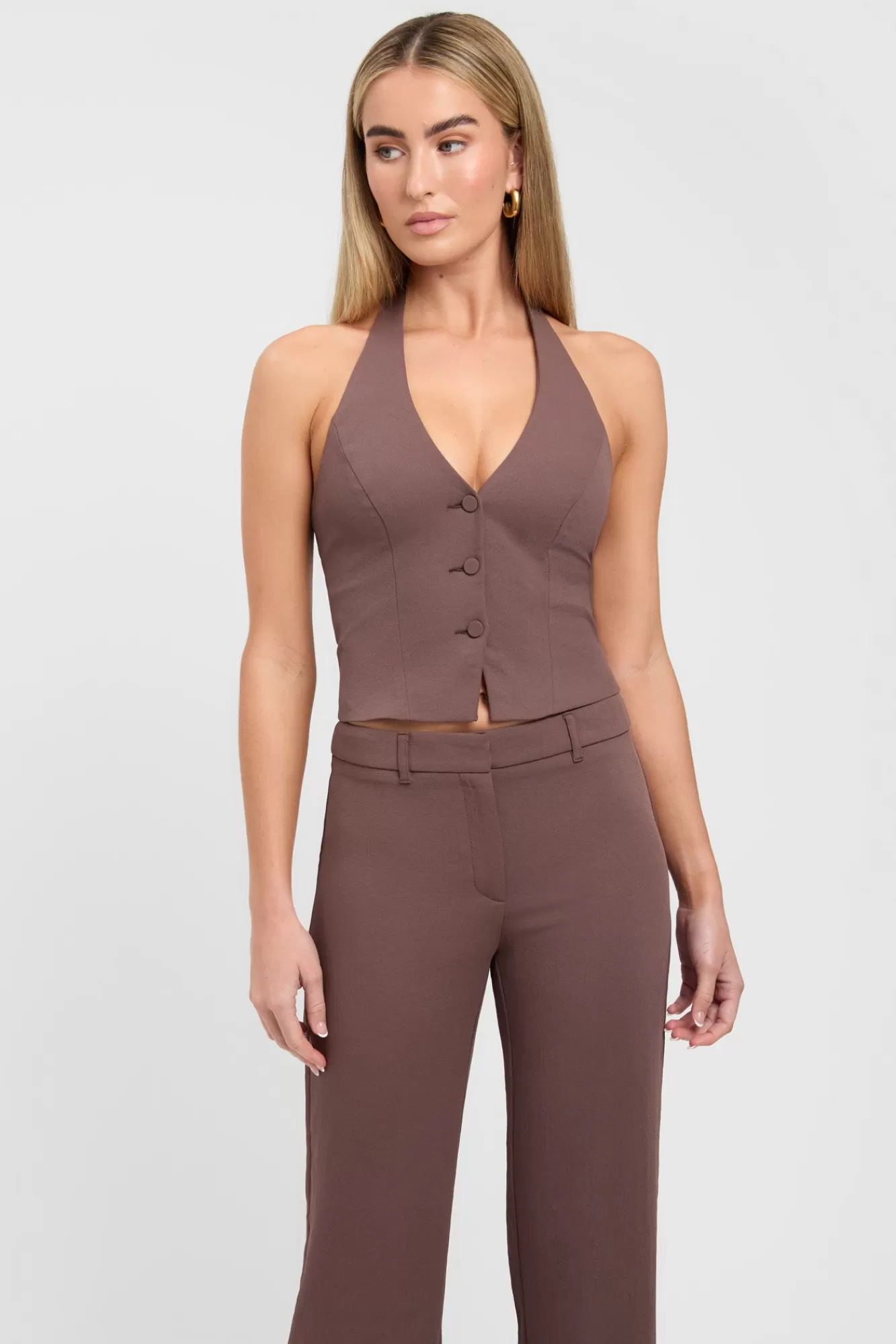 KOOKAÏ Oyster Staple Vest Mocha Hot