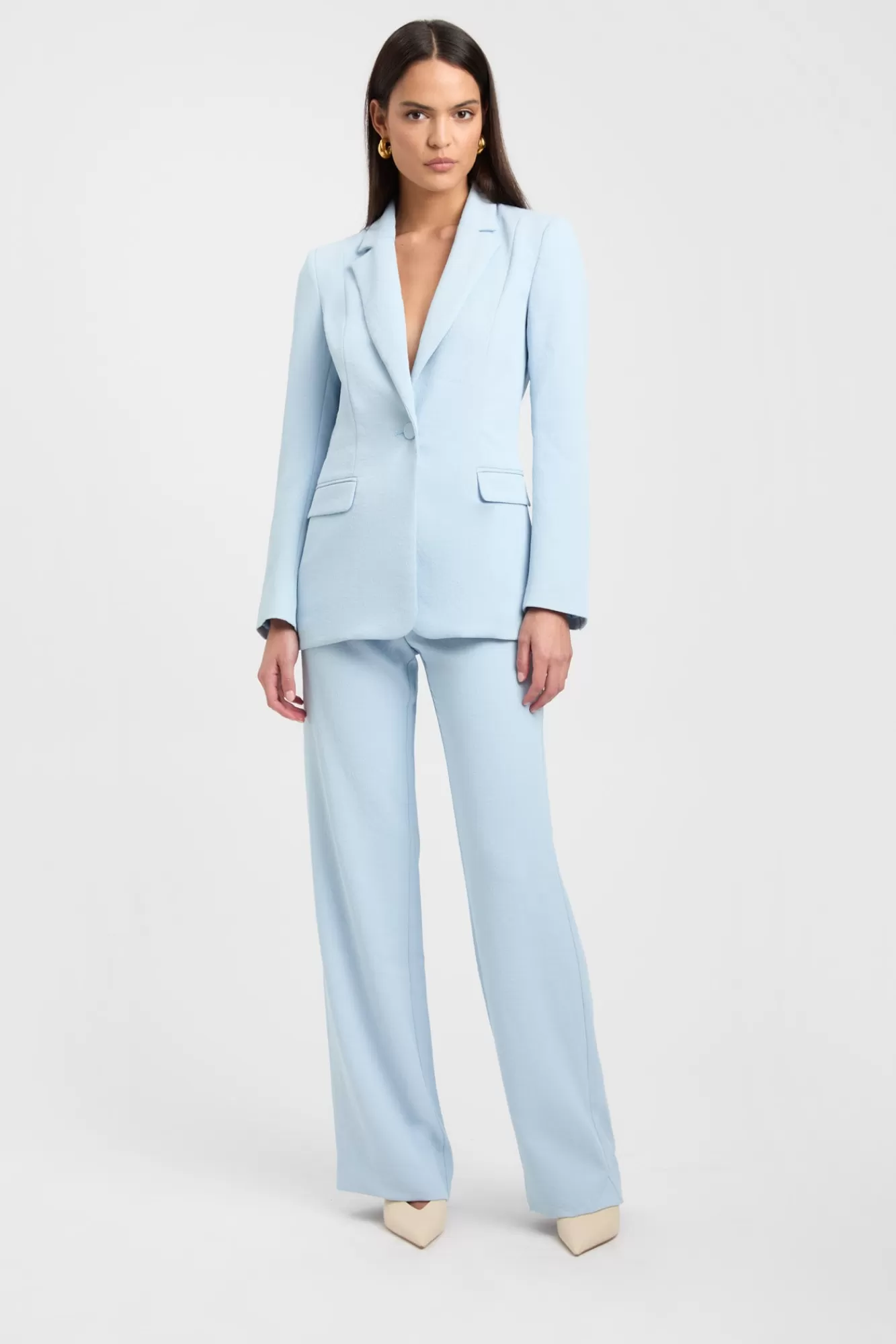 KOOKAÏ Oyster Suit Blazer Celestial Blue Fashion