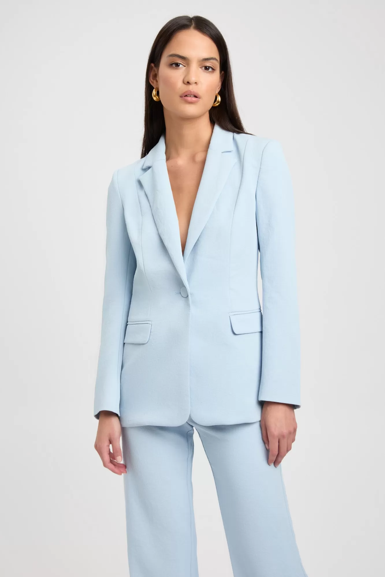 KOOKAÏ Oyster Suit Blazer Celestial Blue Fashion