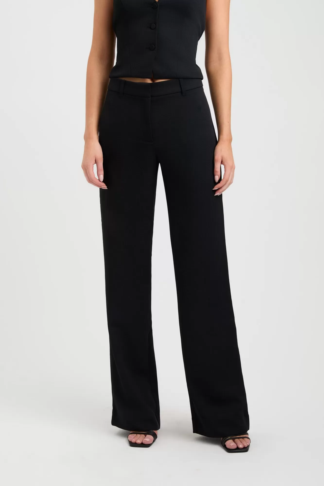 KOOKAÏ Oyster Suit Pant Black Cheap