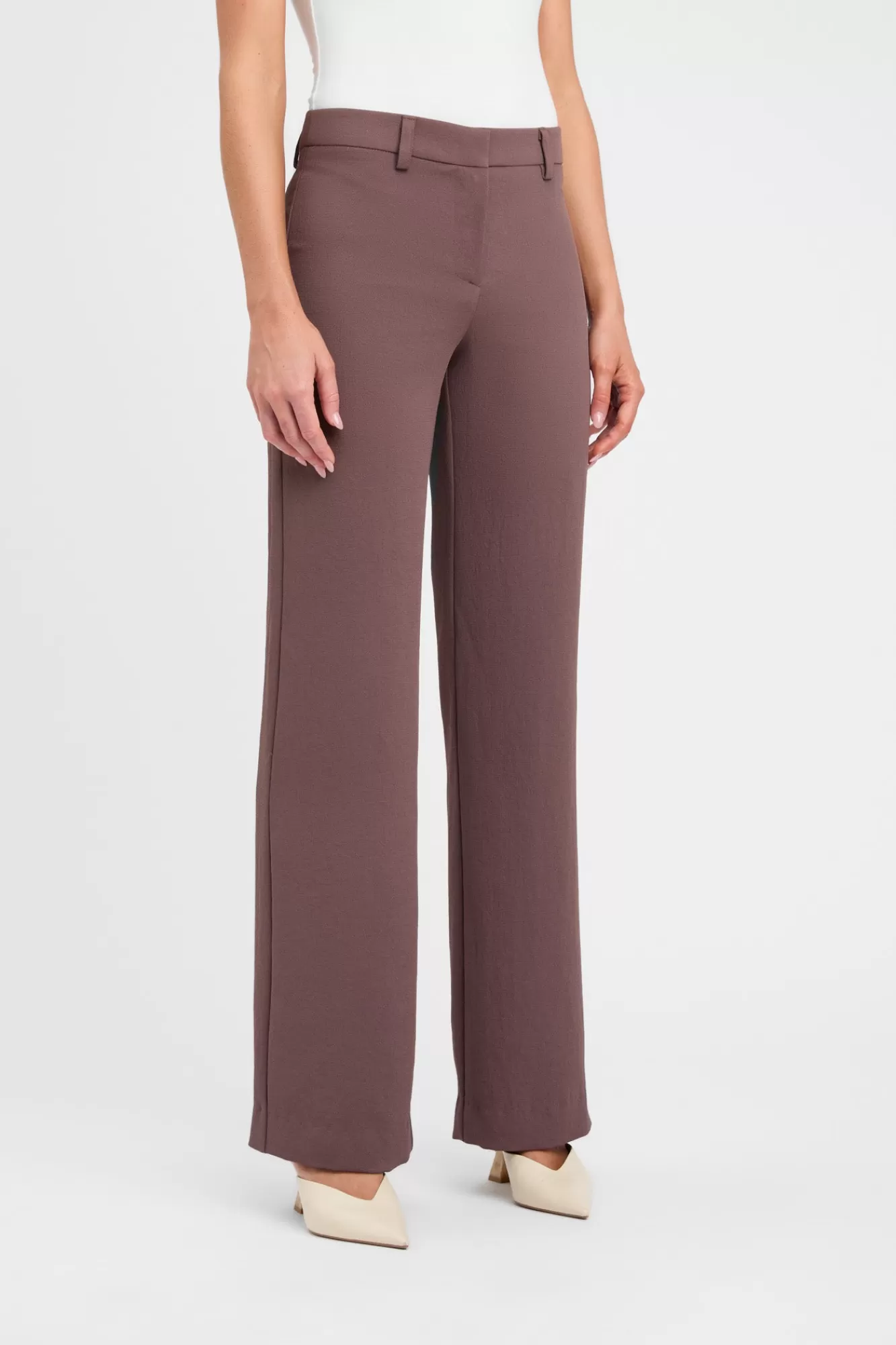 KOOKAÏ Oyster Suit Pant Mocha Best