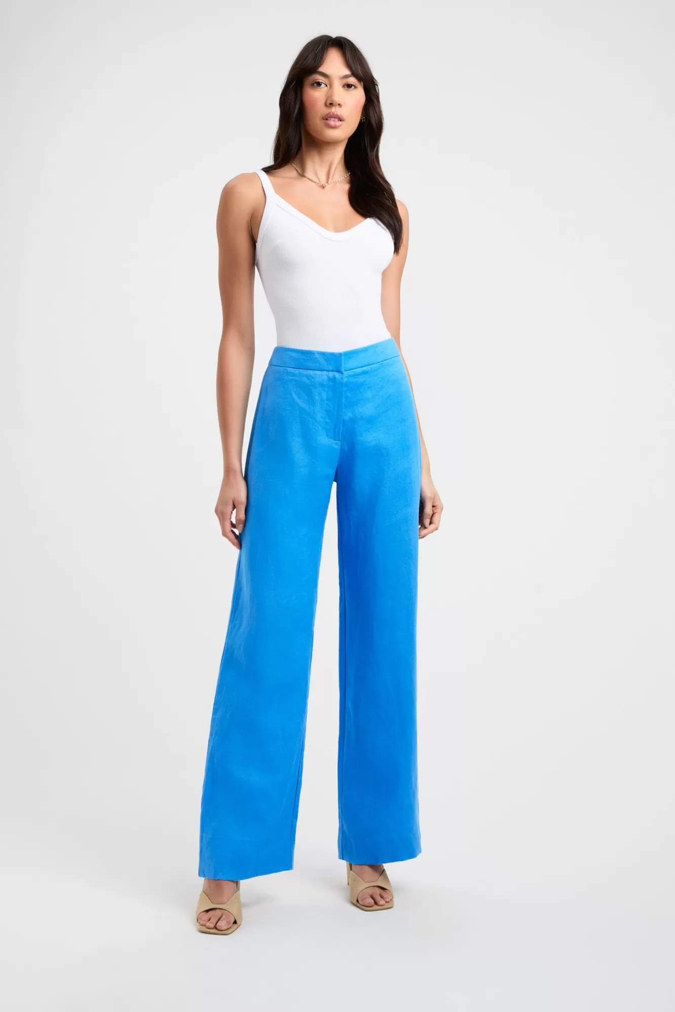 KOOKAÏ Palm Low Rise Pant Diva Blue Cheap