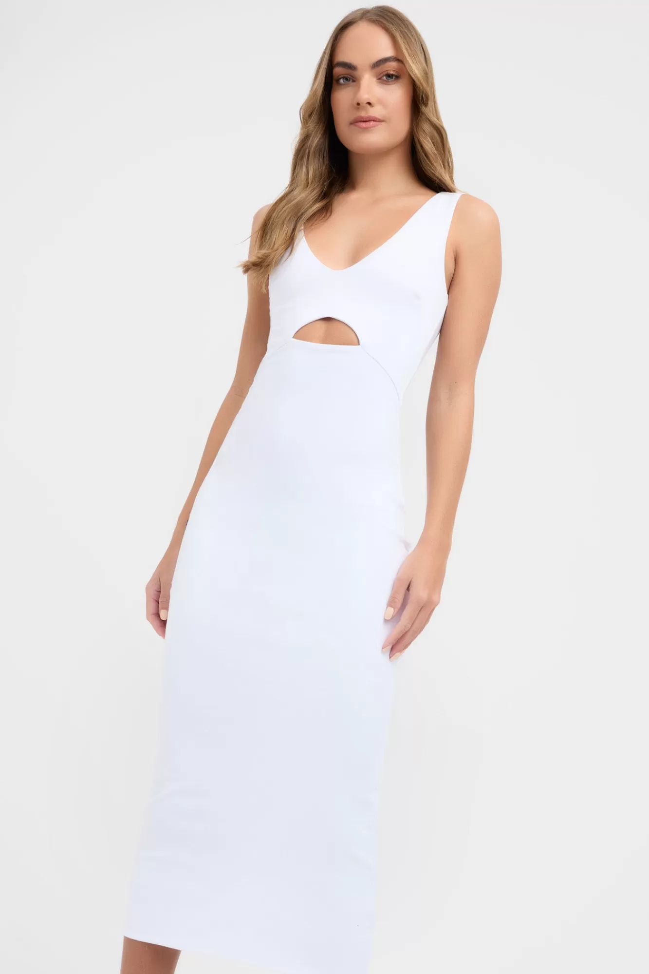 KOOKAÏ Rachelle Midi Dress White Best Sale