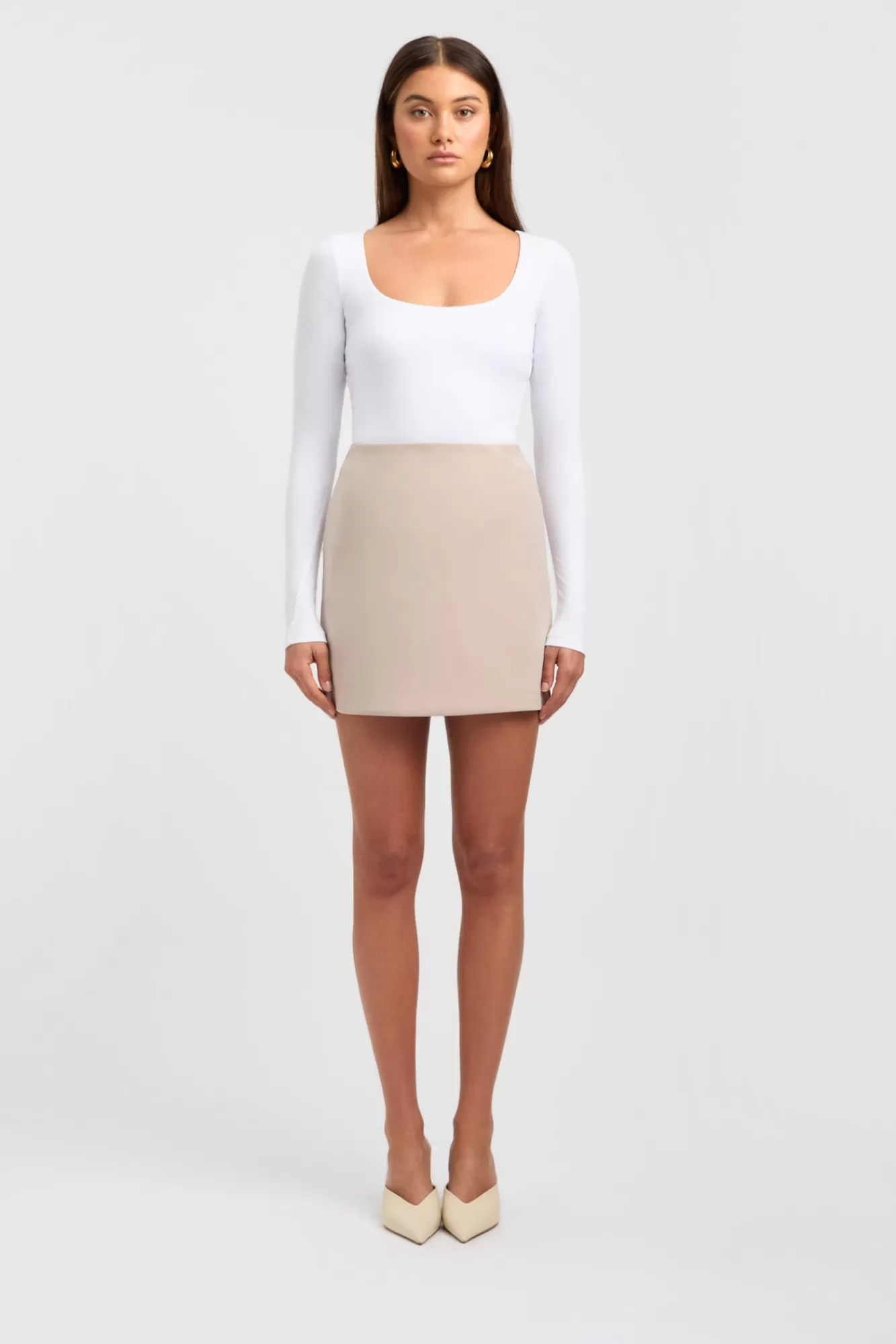 KOOKAÏ Rosie Long Sleeve Top White Store