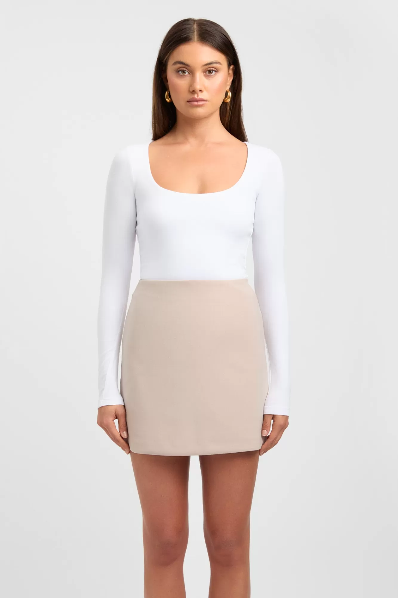 KOOKAÏ Rosie Long Sleeve Top White Store