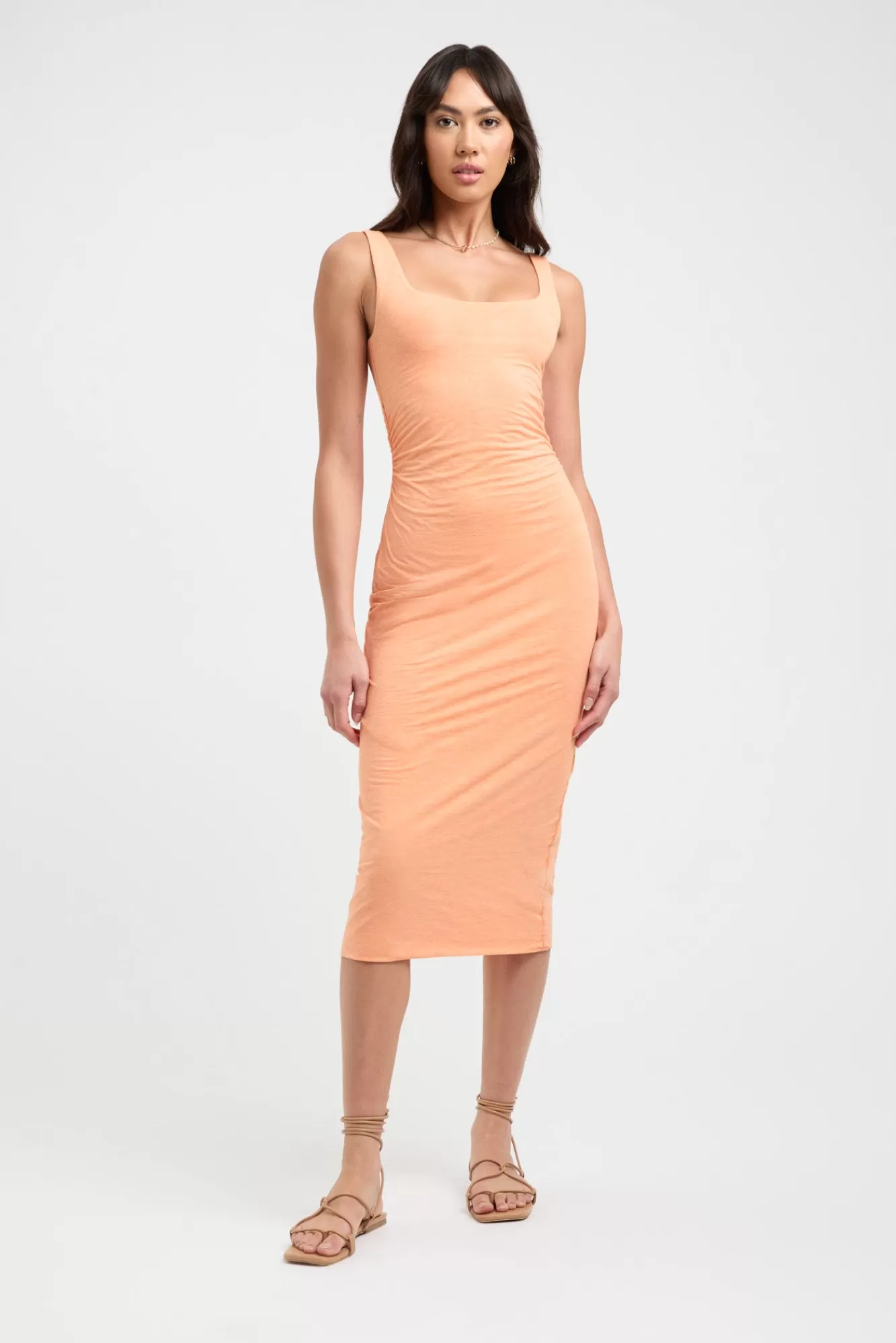 KOOKAÏ Sascha Midi Dress Papaya Marle Fashion