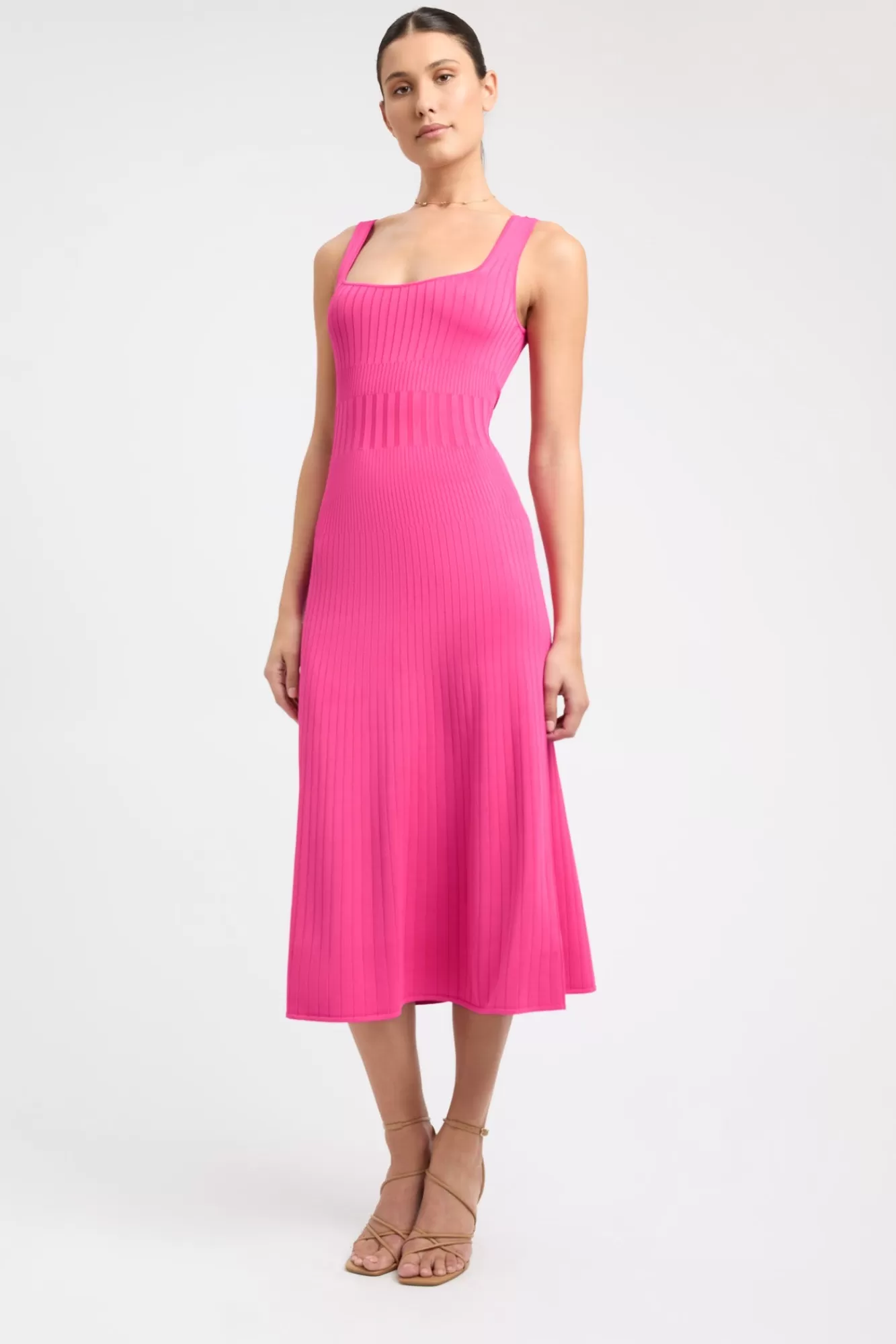 KOOKAÏ Serah Tank Midi Dress Paradise Pink Fashion