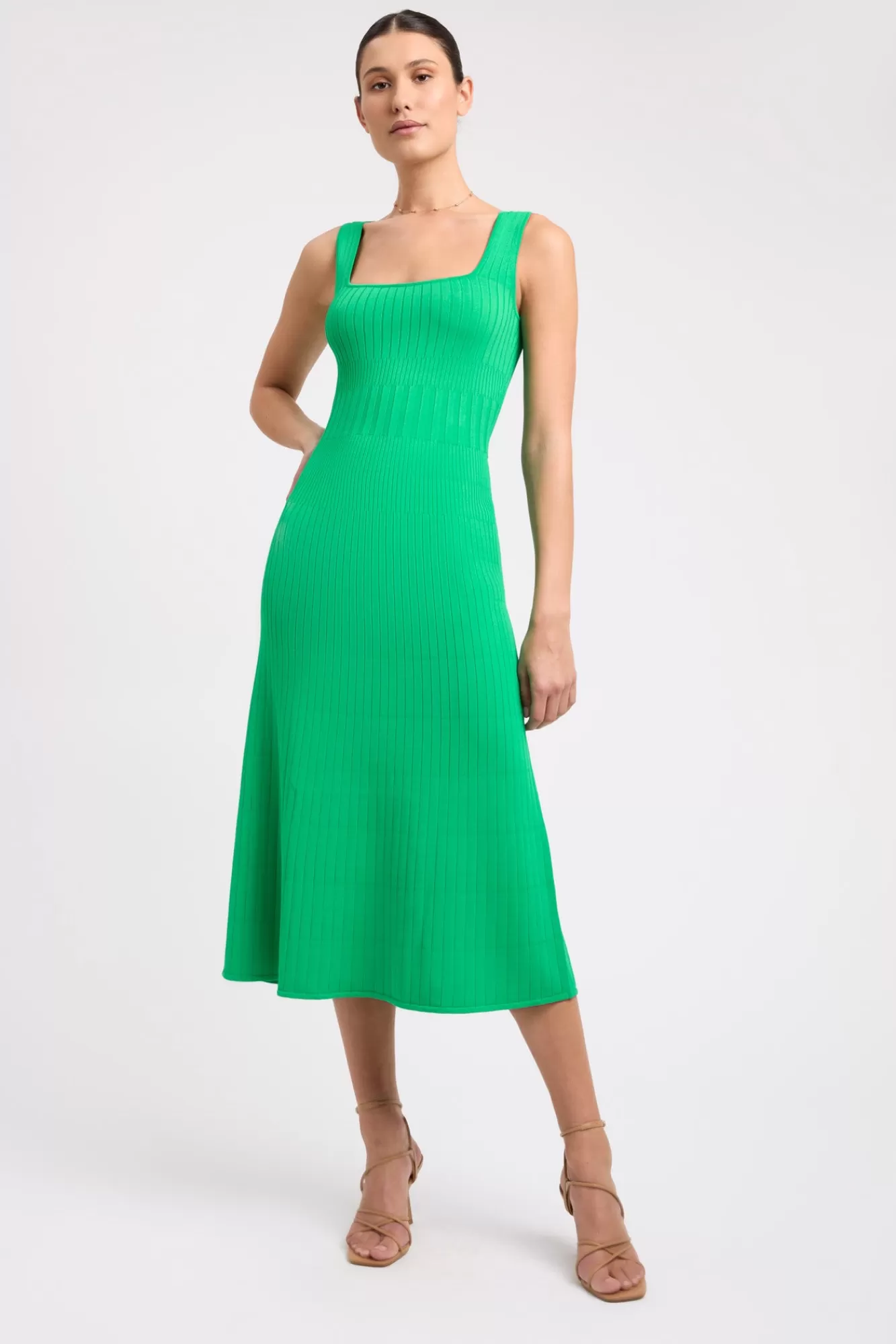 KOOKAÏ Serah Tank Midi Dress Island Green Sale