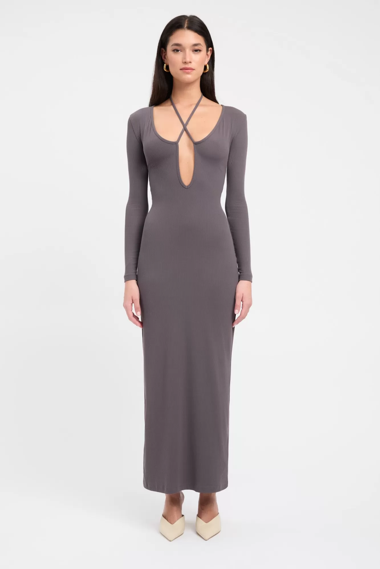 KOOKAÏ Sereya Maxi Dress Graphite New