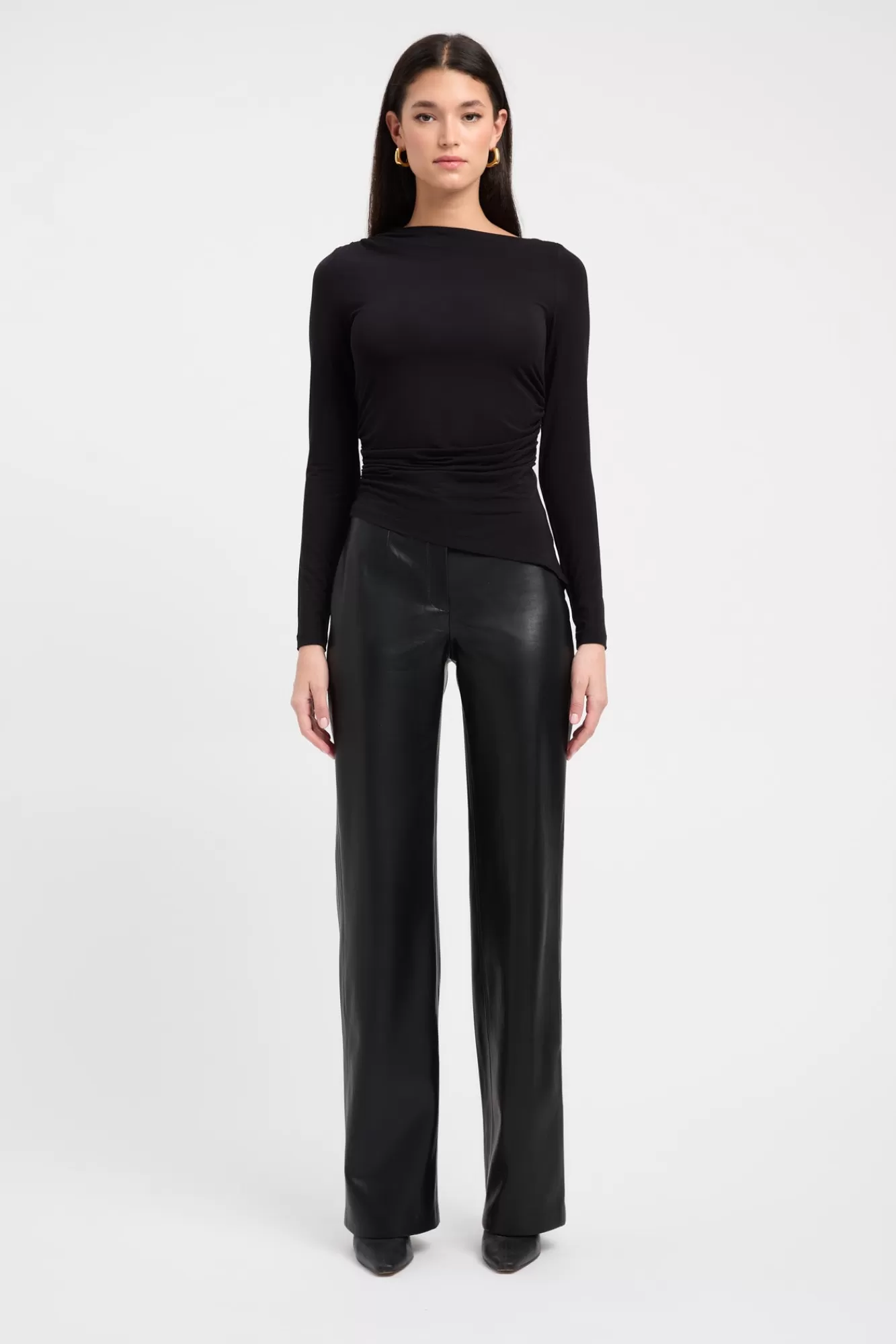 KOOKAÏ Silene Asymmetric Top Black Flash Sale