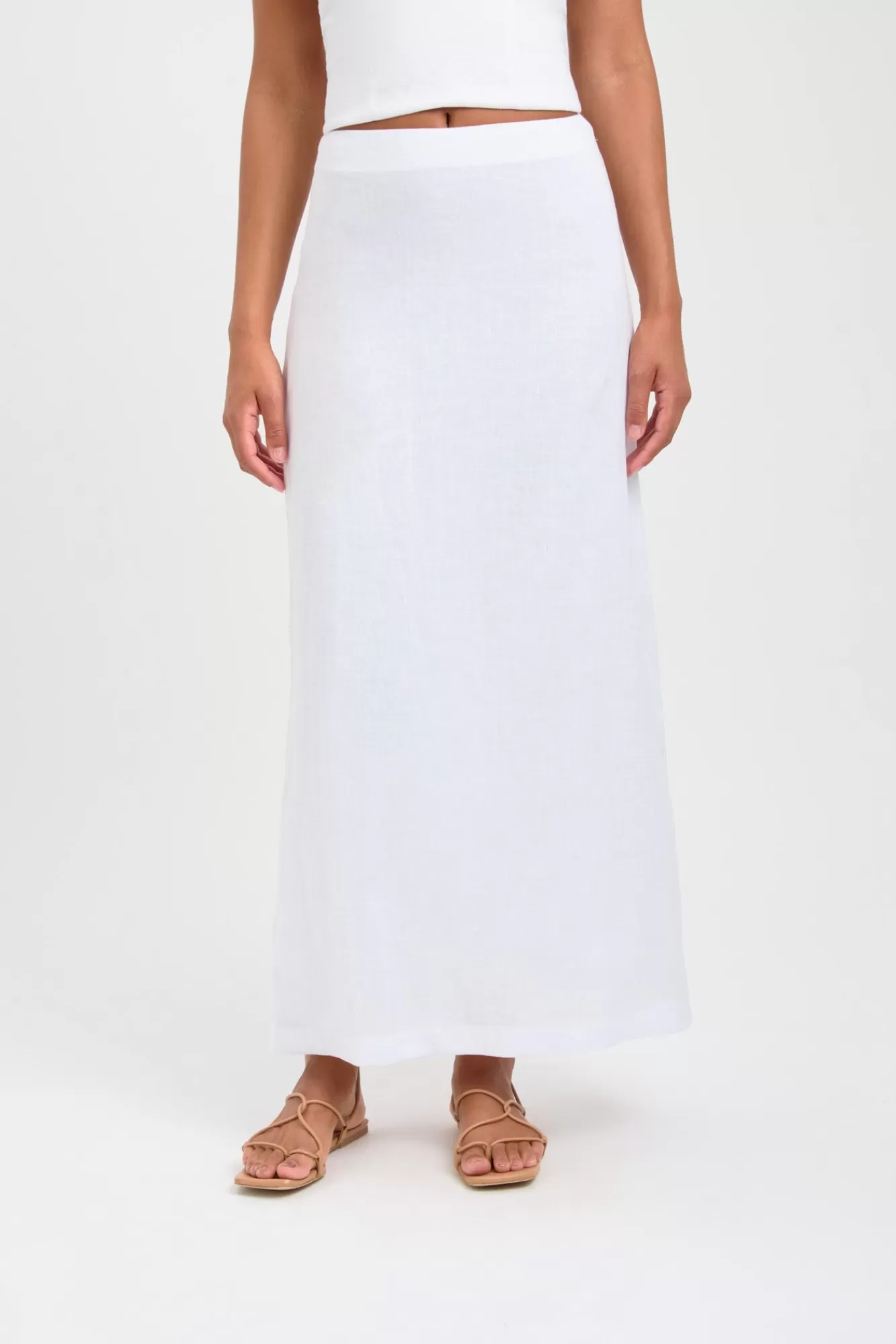 KOOKAÏ Tahiti Midi Skirt White Best Sale