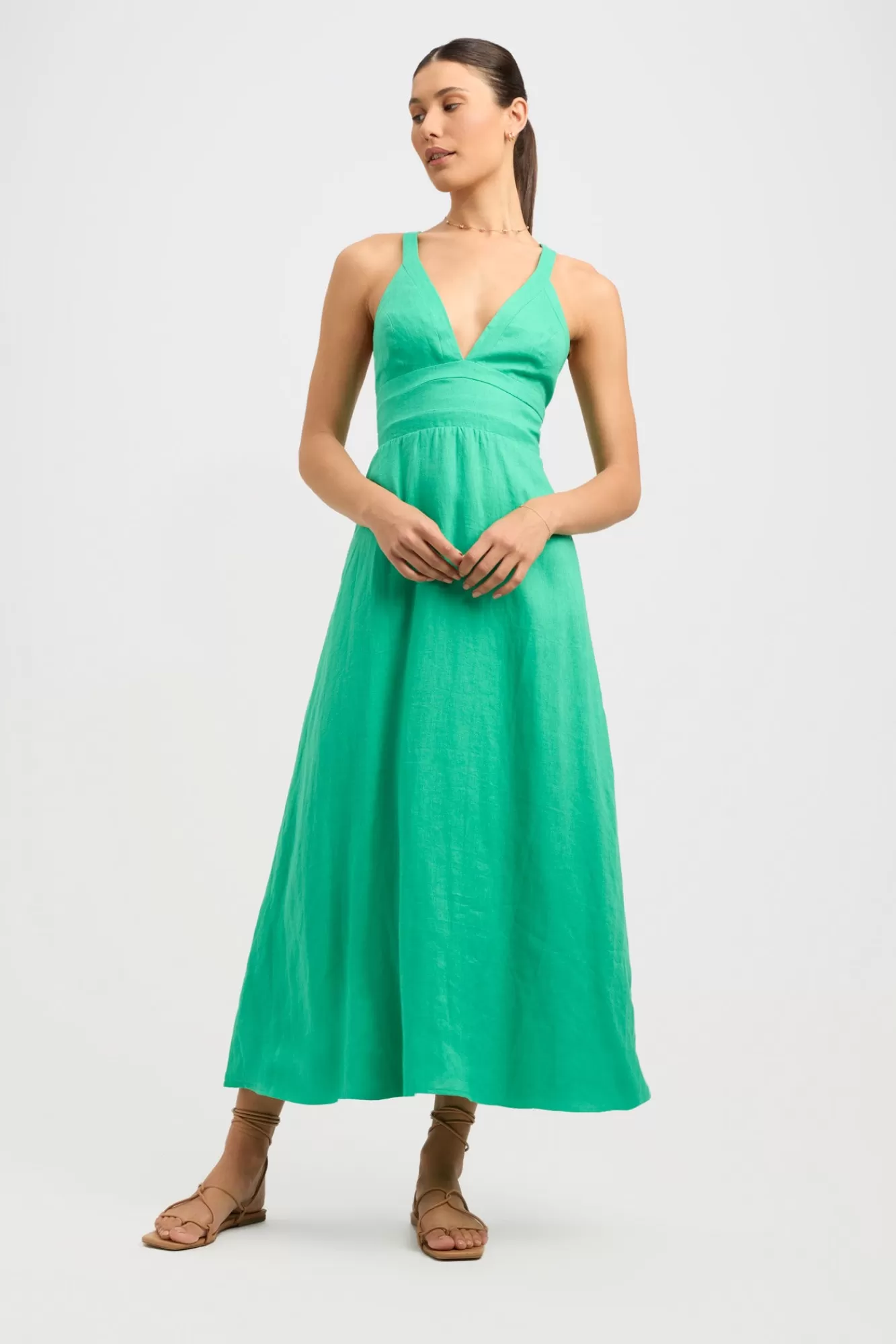 KOOKAÏ Tahiti Vee Dress Island Green Hot