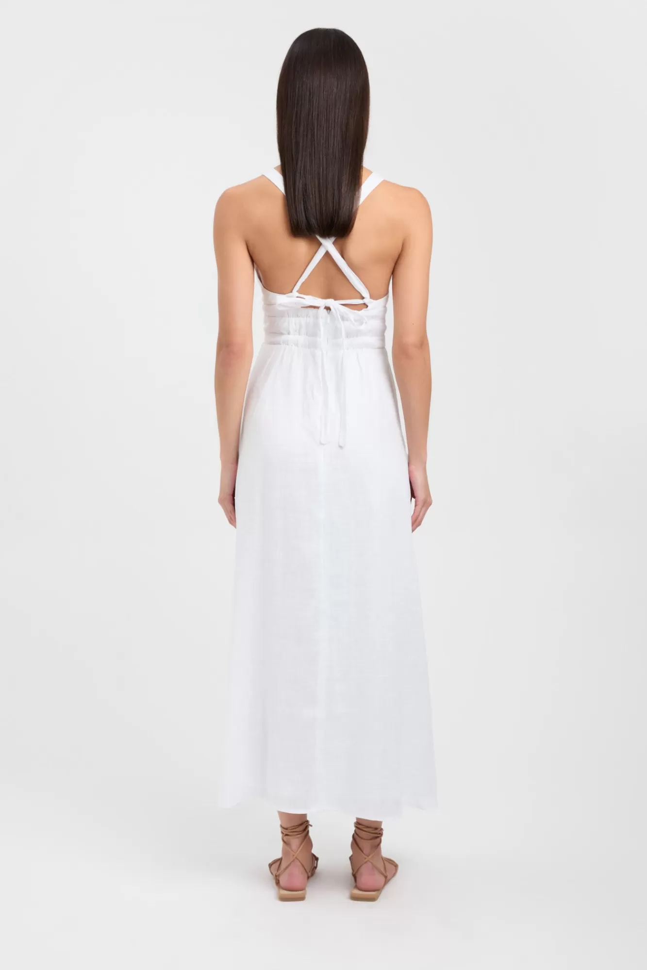 KOOKAÏ Tahiti Vee Dress White Discount