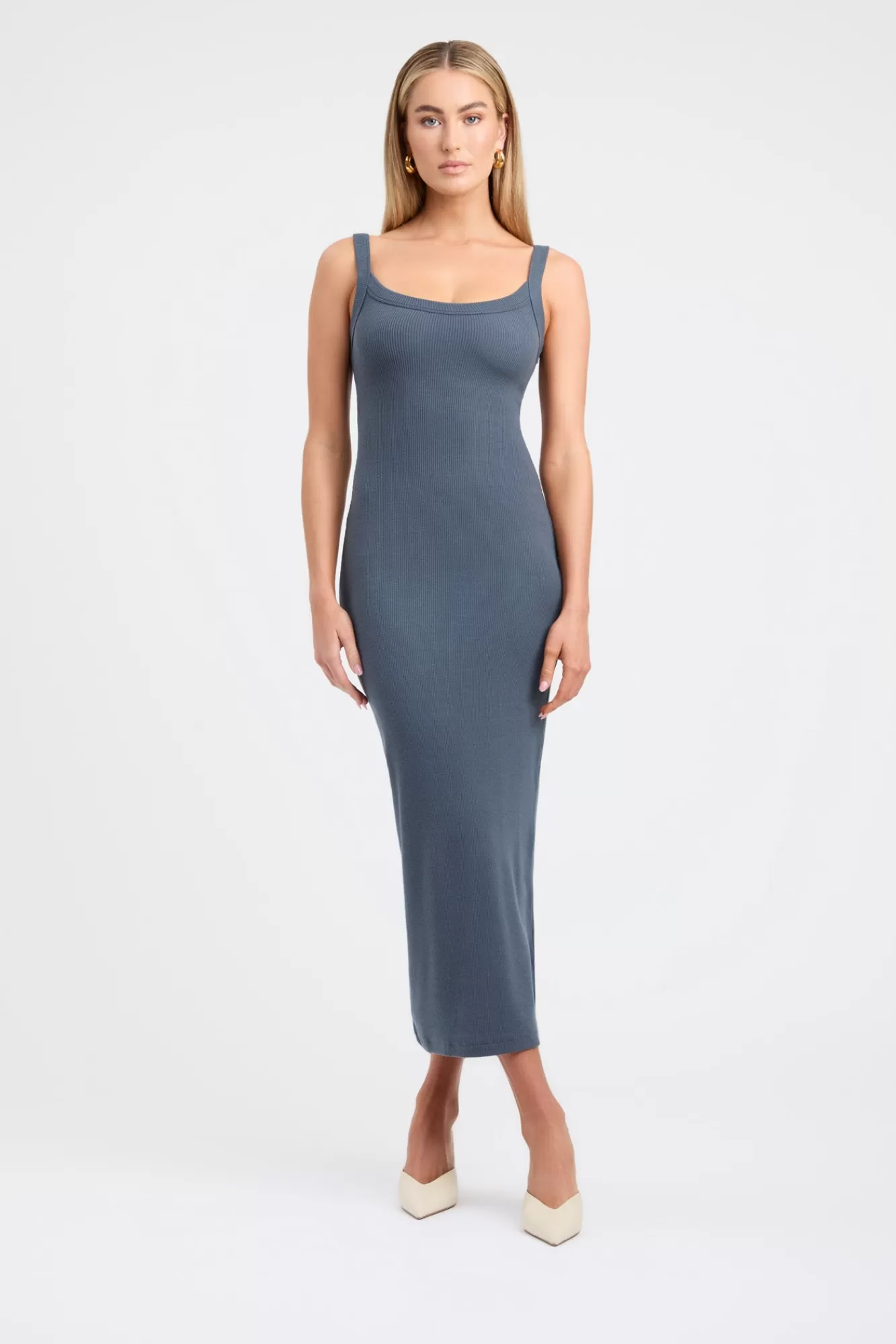 KOOKAÏ Vanesa Midi Dress Dark Slate Hot