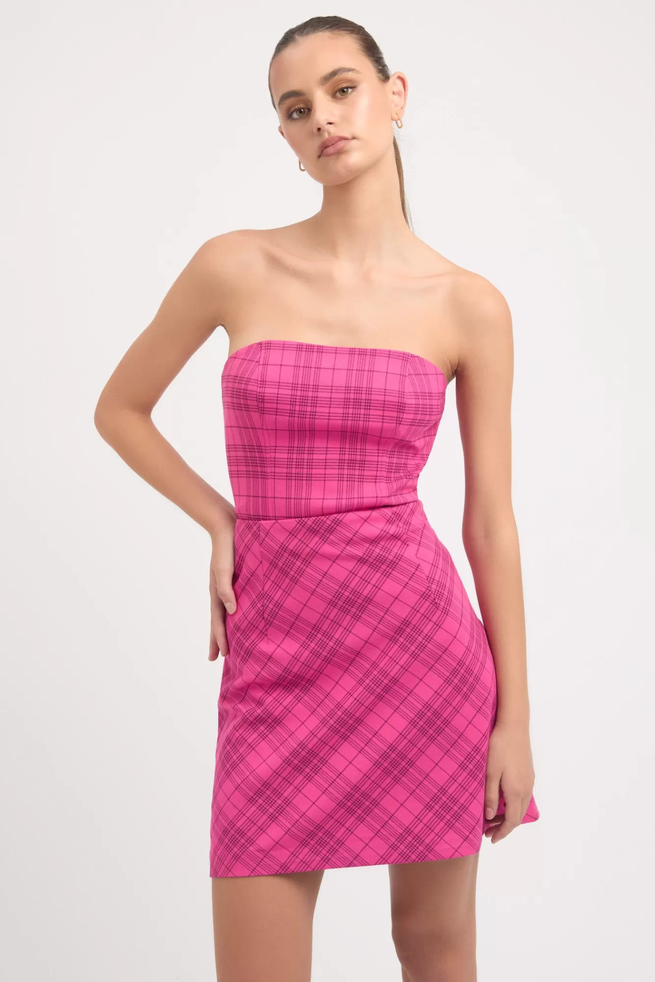 KOOKAÏ Verona Bias Skirt Hot Pink Shop