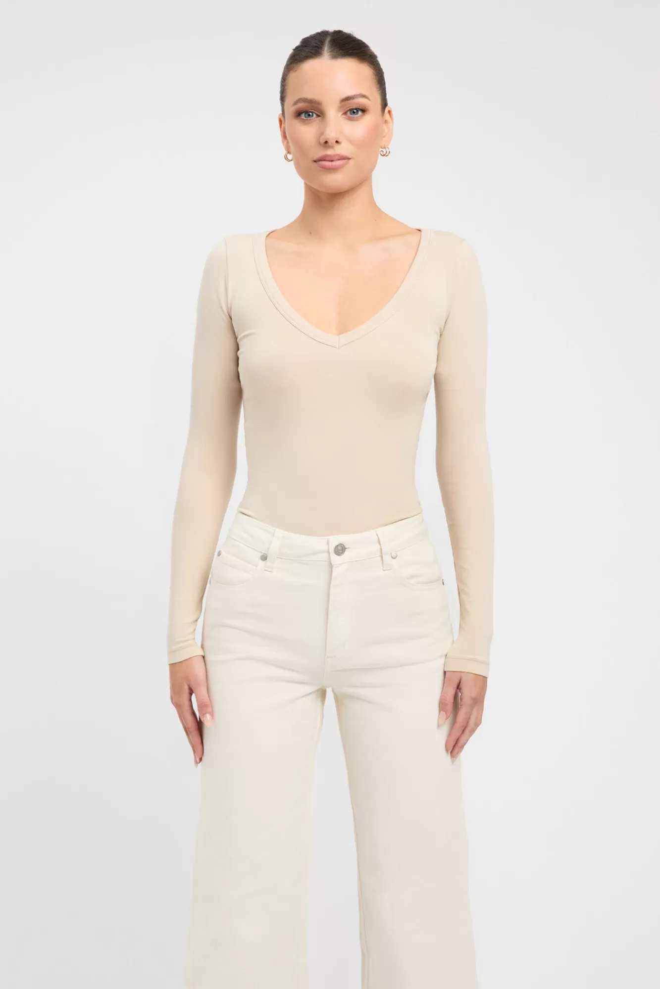 KOOKAÏ Victoria Top Smoke Beige Outlet