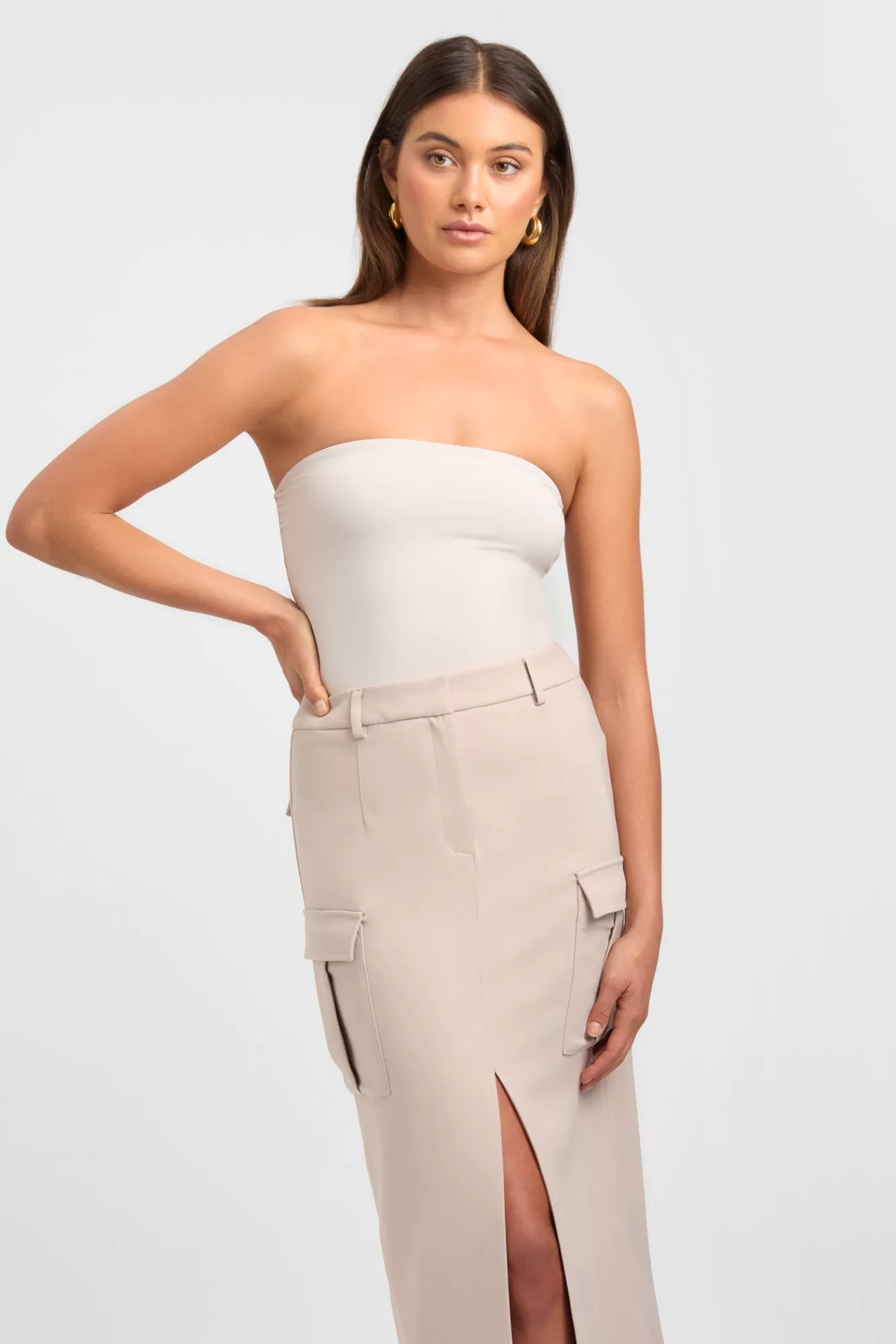 KOOKAÏ Vita Strapless Top Moonlight Clearance