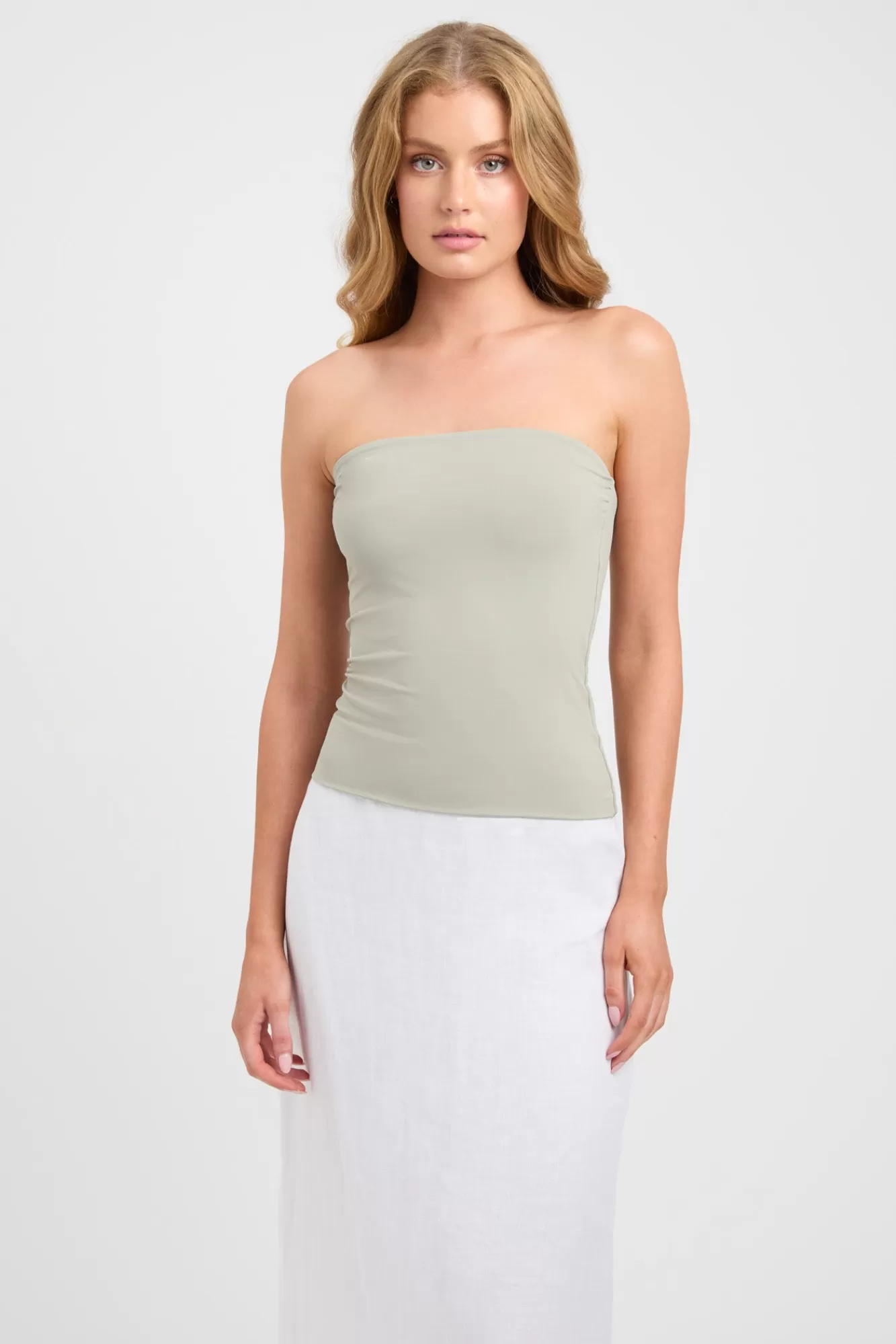 KOOKAÏ Vita Strapless Top Olive Smoke Online