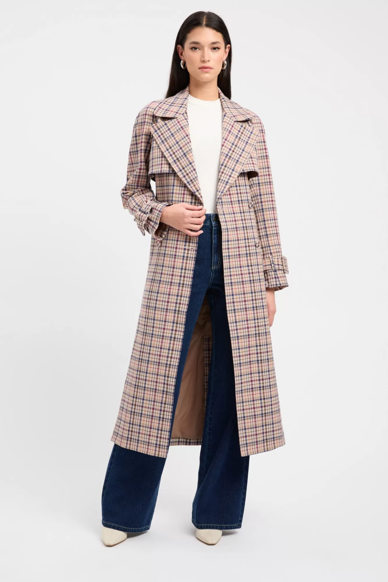 KOOKAÏ Winnie Check Trench Multi Shop