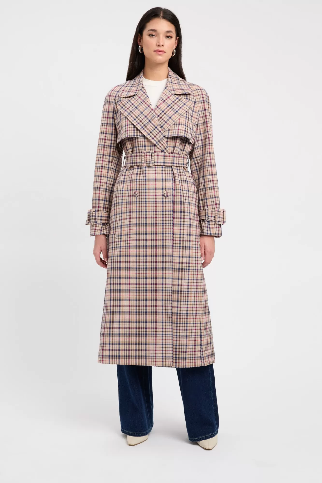 KOOKAÏ Winnie Check Trench Multi Shop